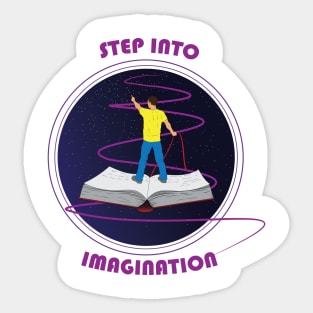 Step into Imagination Sticker